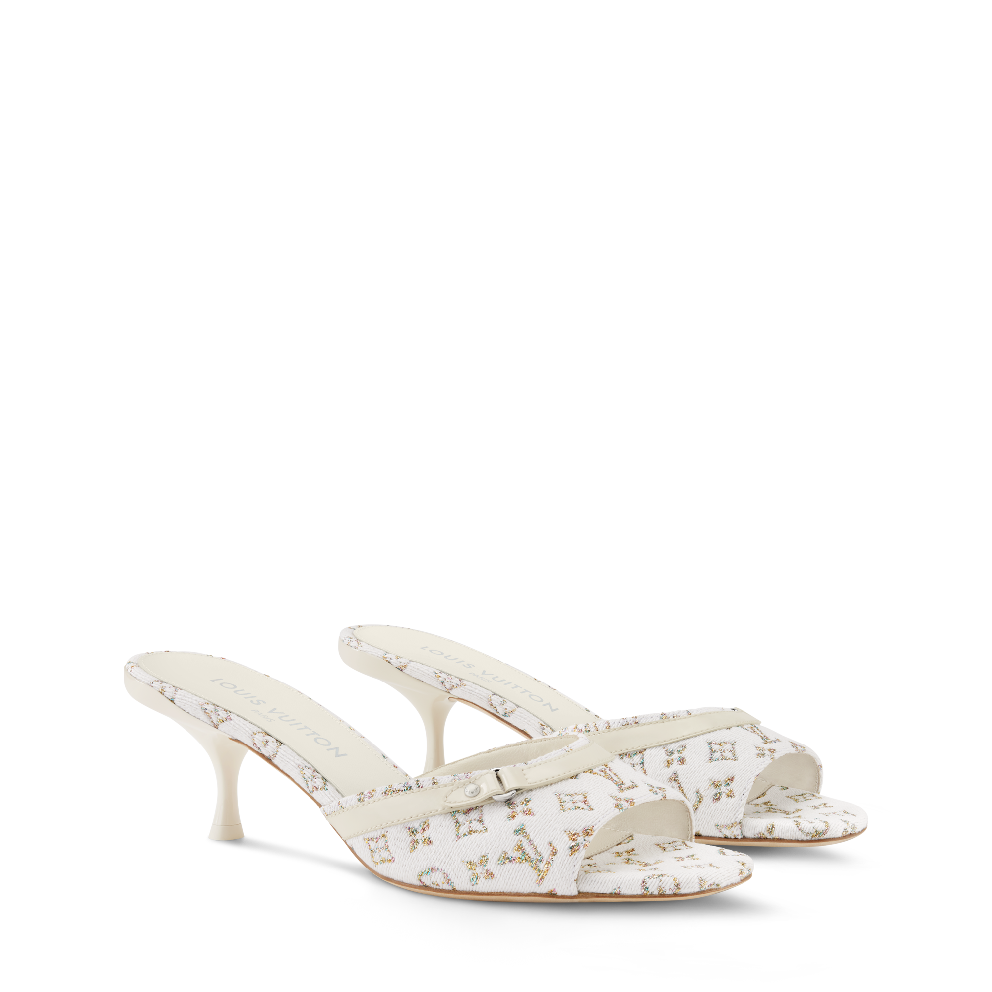 LOUIS VUITTON パールホワイト シルクミュール LOUIS VUITTON パールホワイト シルクミュール